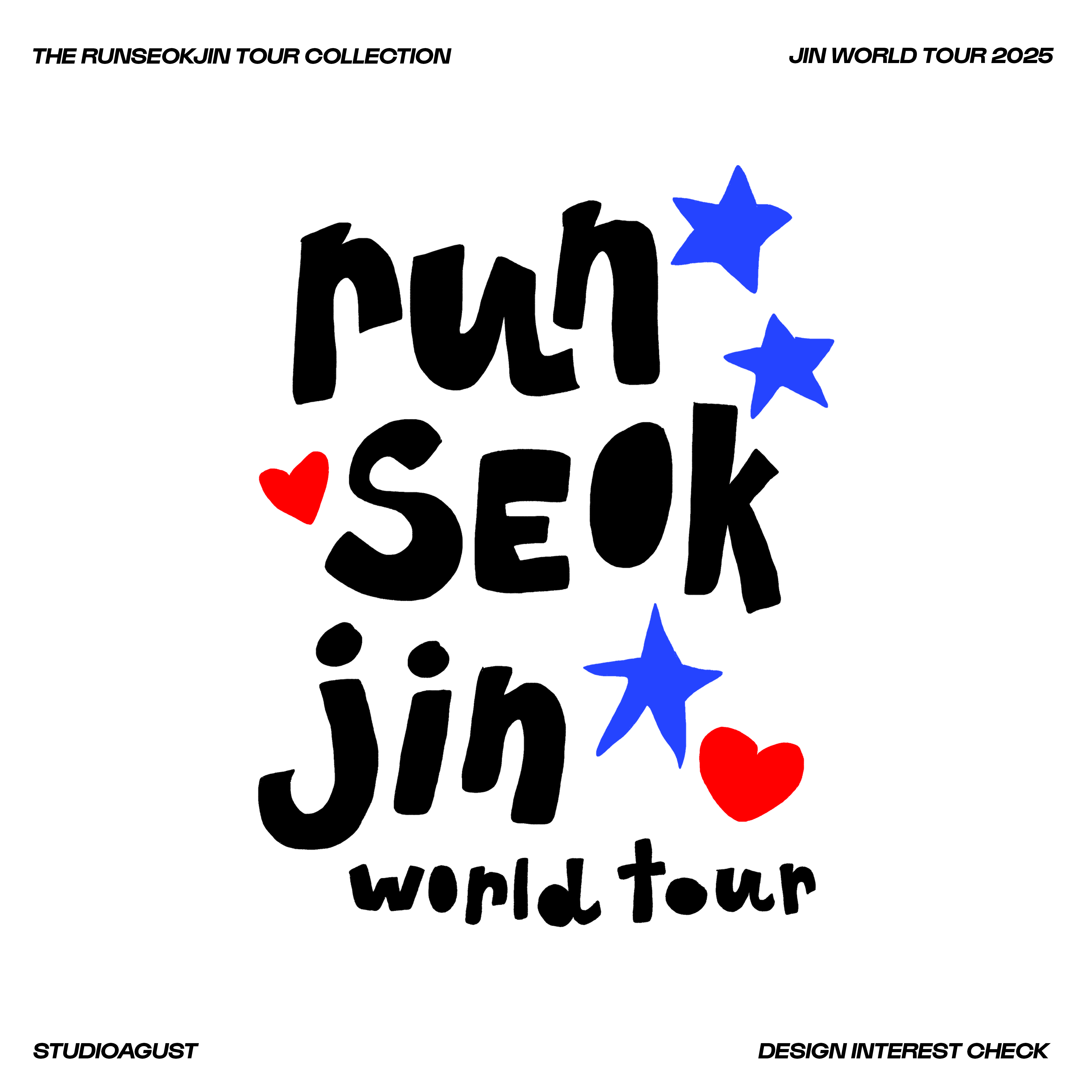 JIN RUNSEOKJIN EP.TOUR TシャツMサイズ Jin RUNSEOKJIN EP TOUR 2025 Tshirts Korean Singer Graphic