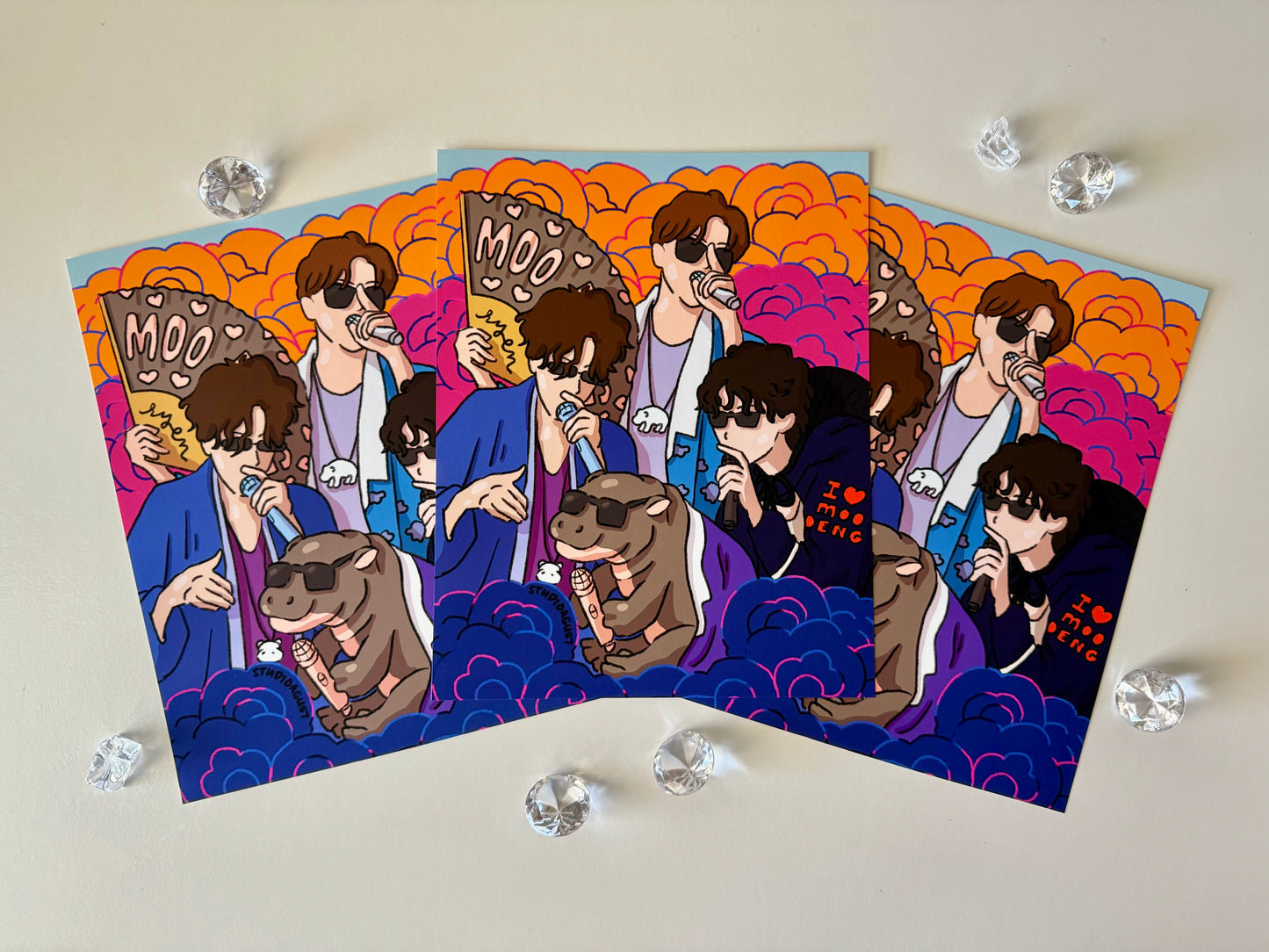 HIPPO DDAENG Art Print