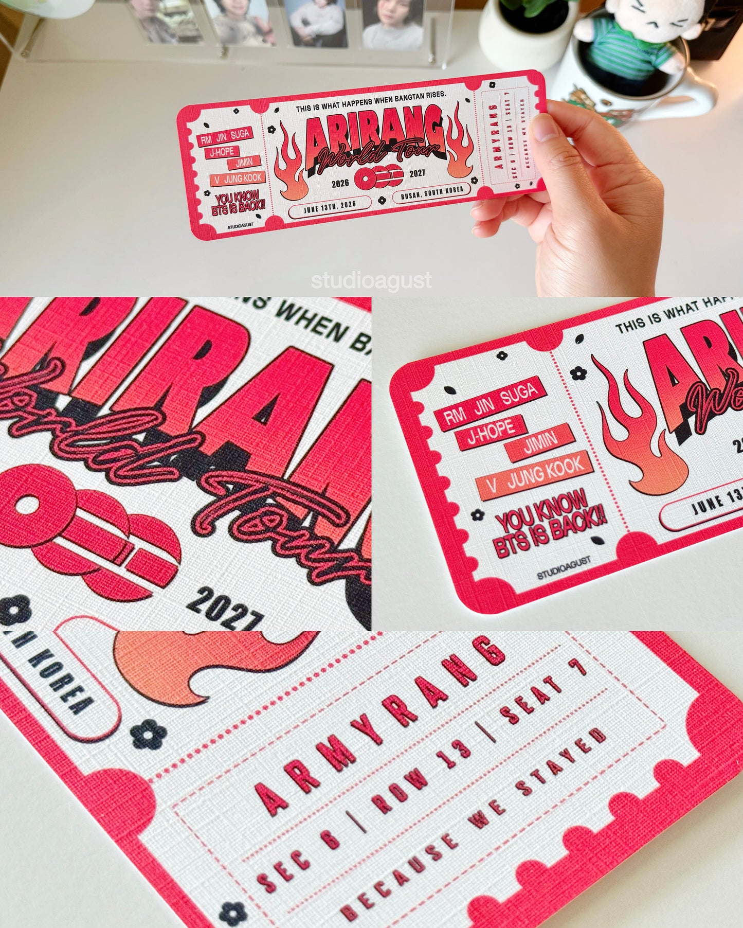 ARIRANG SOUVENIR TICKETS (Default, No Customization)