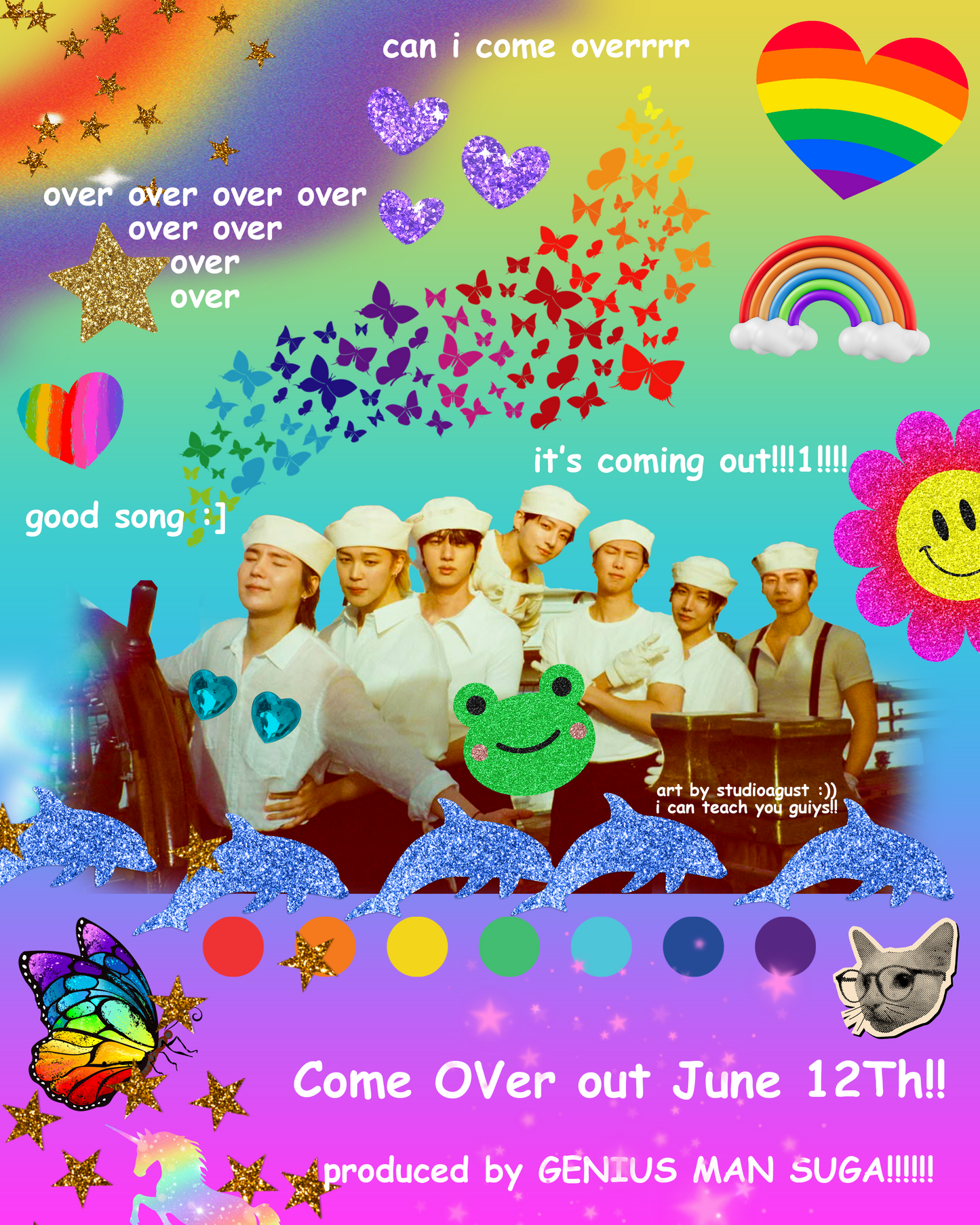 COME OVER: RAINBOW PRINT