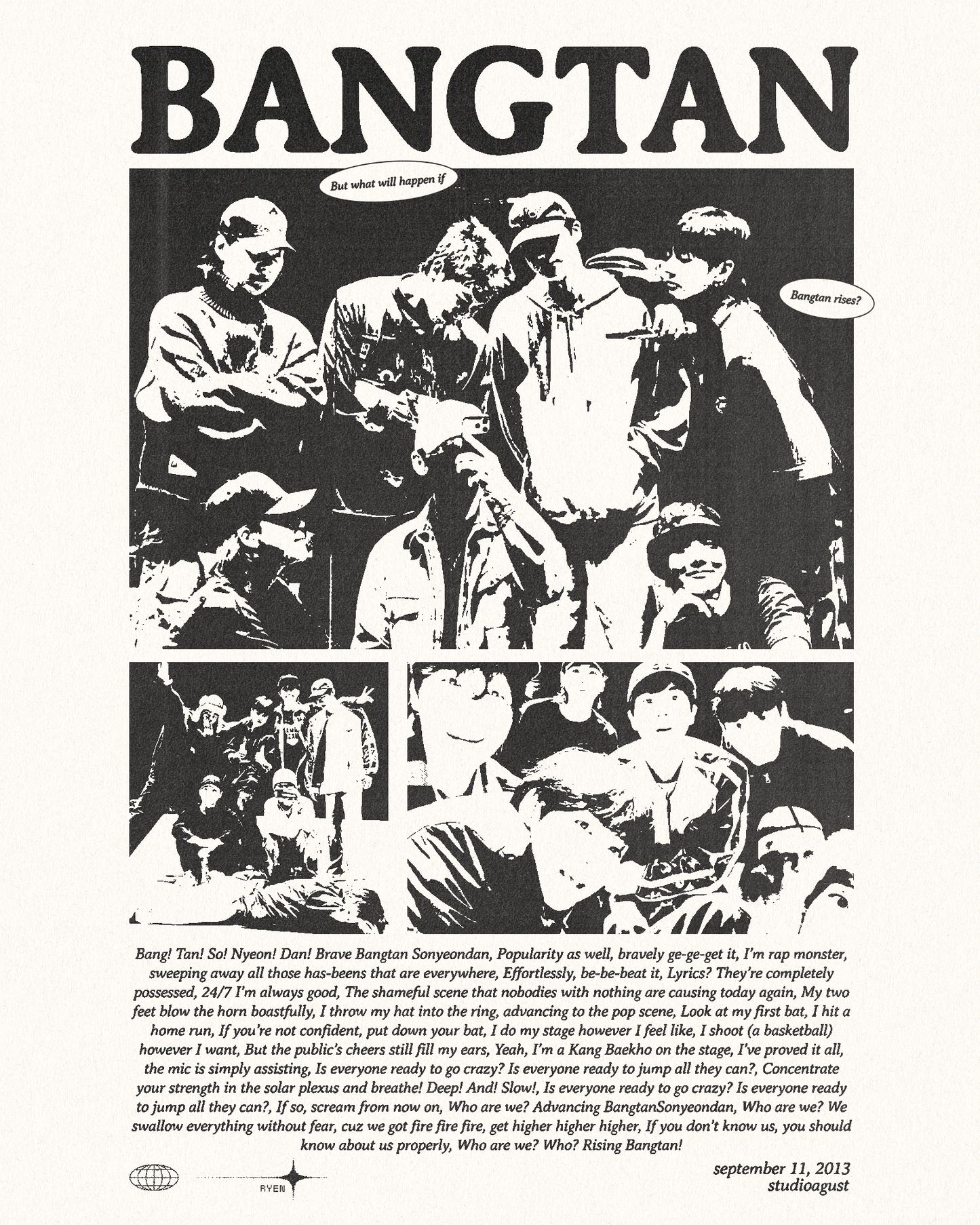 ATTACK ON BANGTAN PRINT