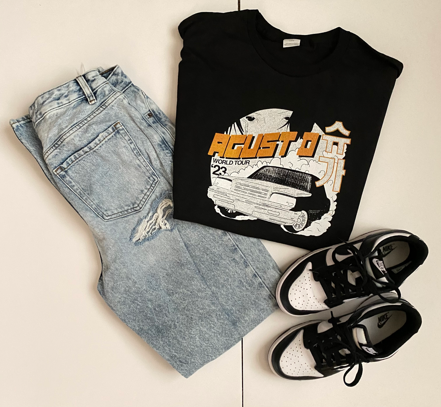 AGUST D SUGA Tour Shirt Black Long Sleeve