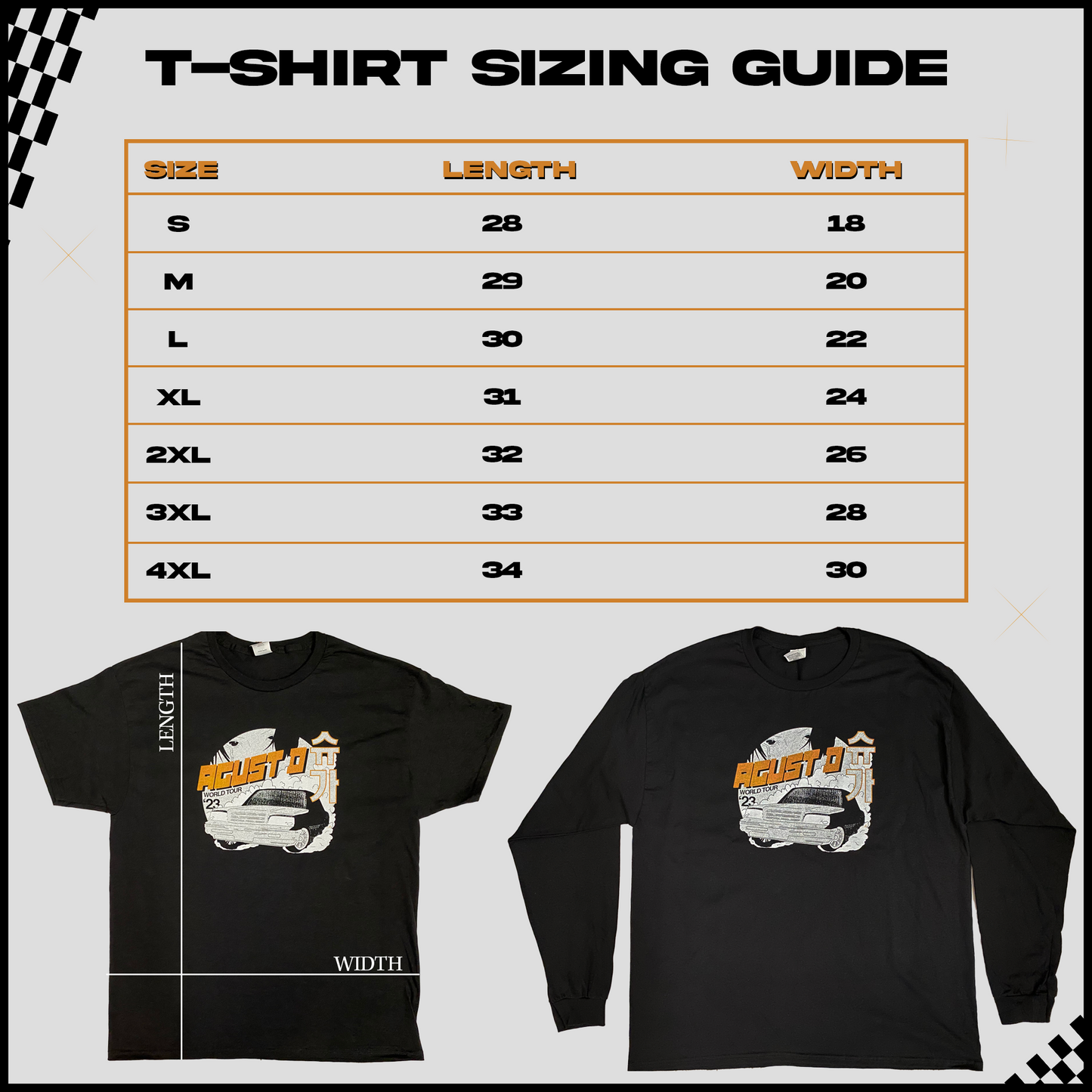 AGUST D SUGA Tour Shirt Black Long Sleeve