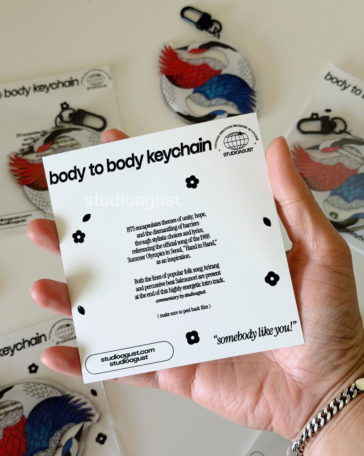 BODY TO BODY KEYCHAIN