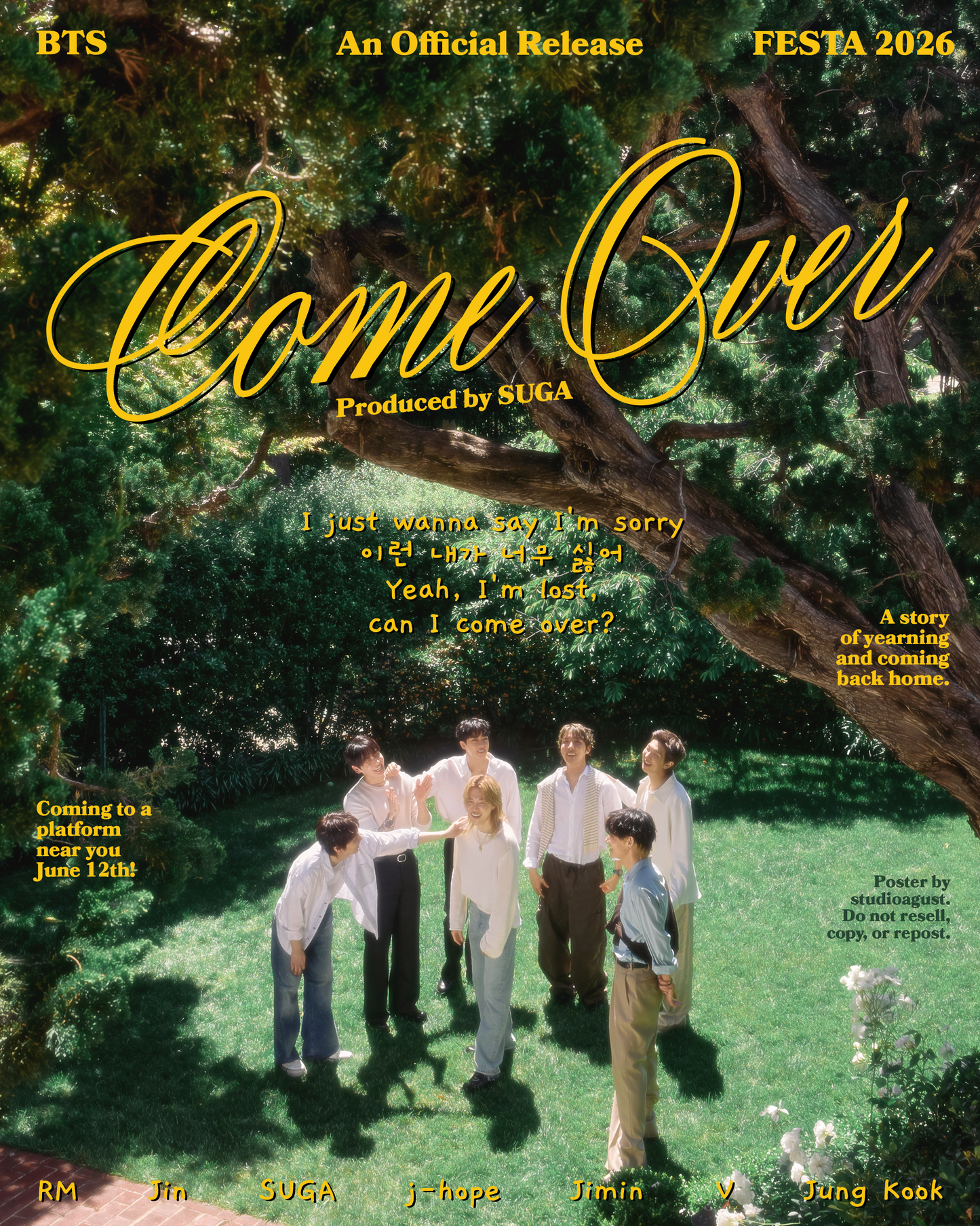 COME OVER: GARDEN PRINT