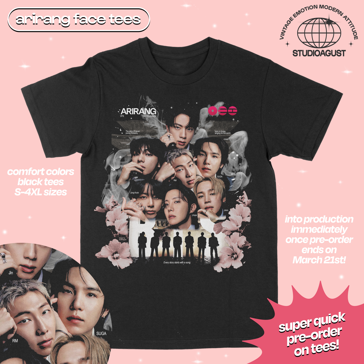 [PRE-ORDER] ARIRANG FACE TEE