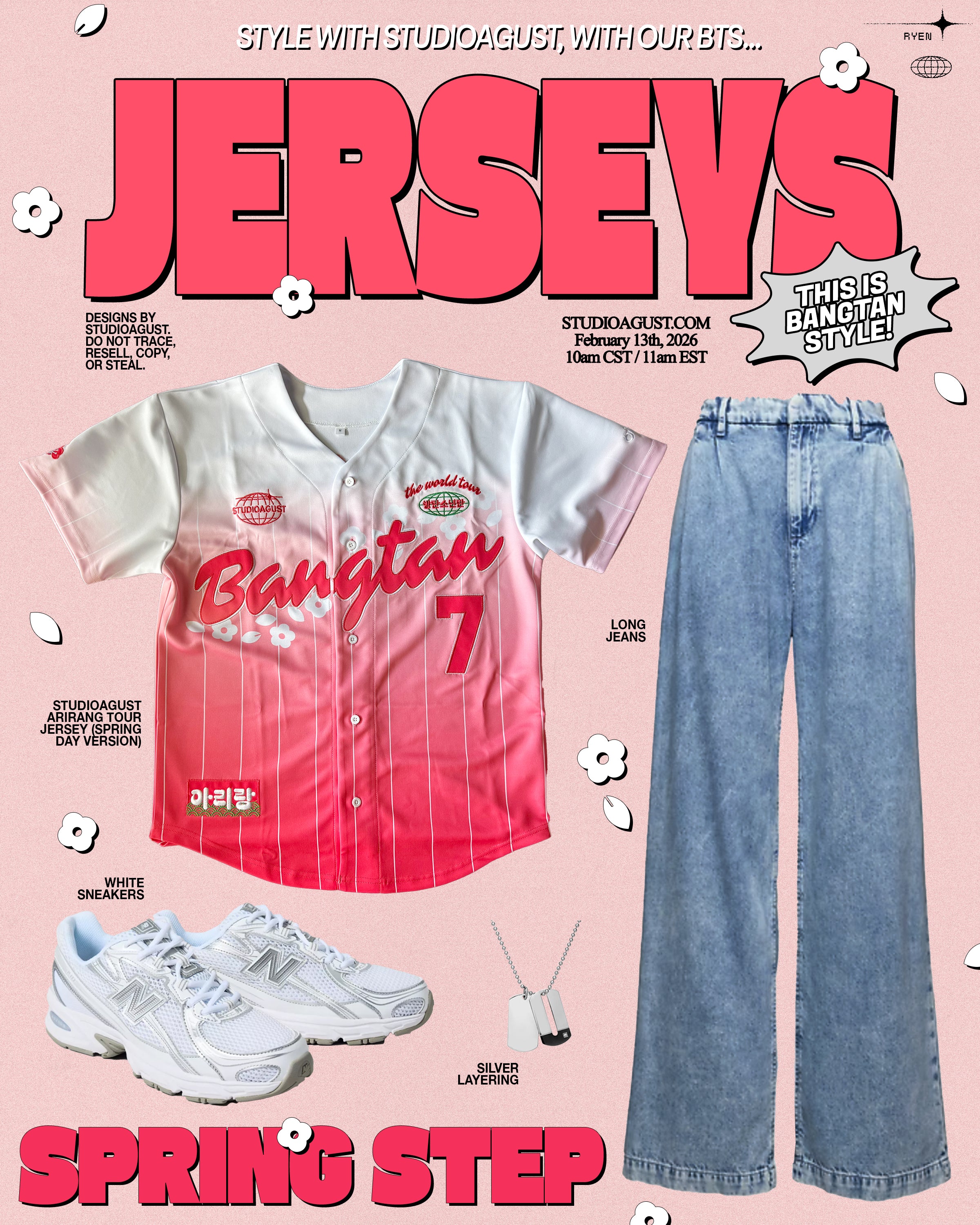 BTS ARIRANG ユニフォーム V テヒョン テテ Jersey ジャージ BTS ARIRANG We Are Back World Tour Jersey – Kpop Exchange