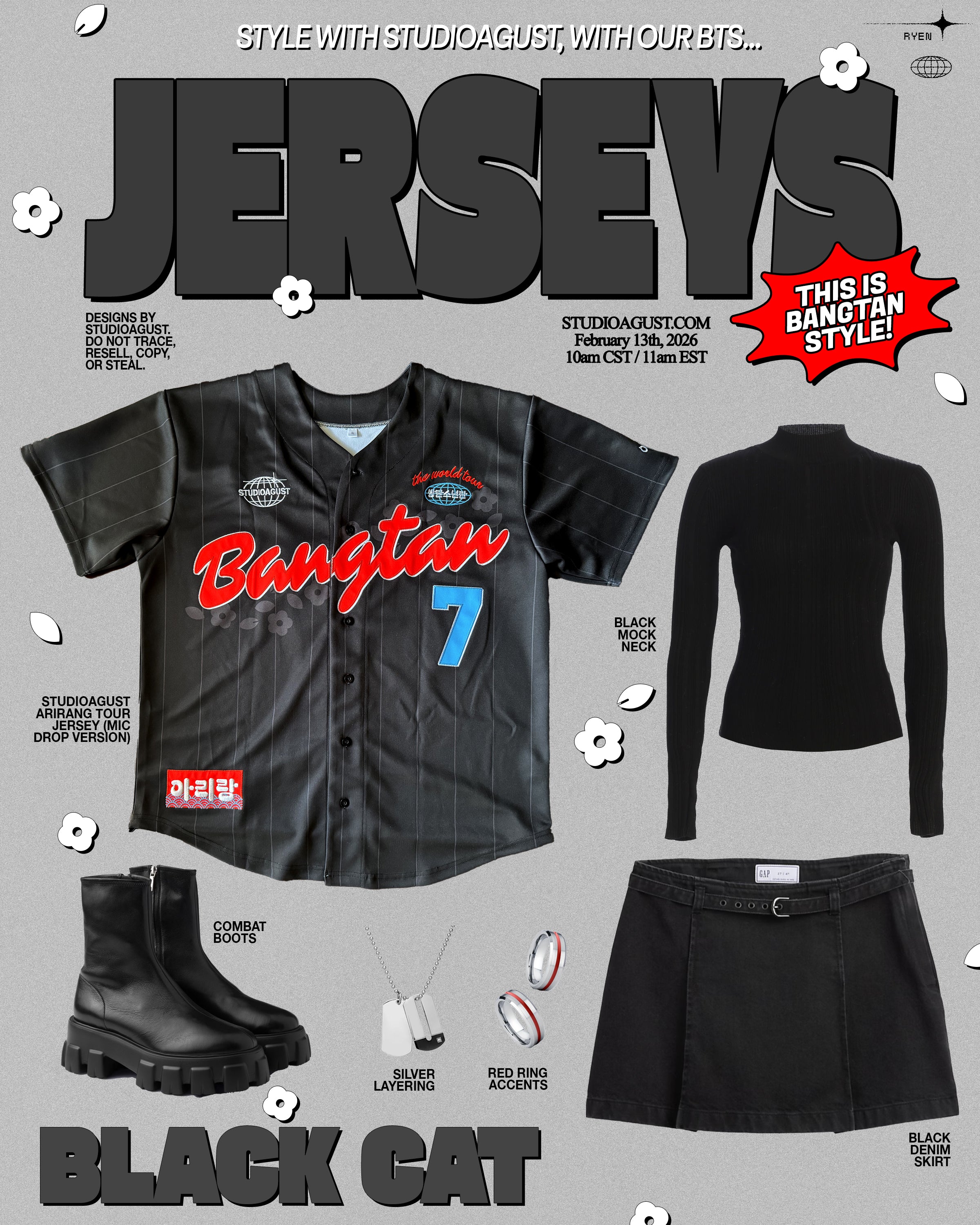 PRE-ORDER] ARIRANG TOUR MIC DROP JERSEY – STUDIOAGUST