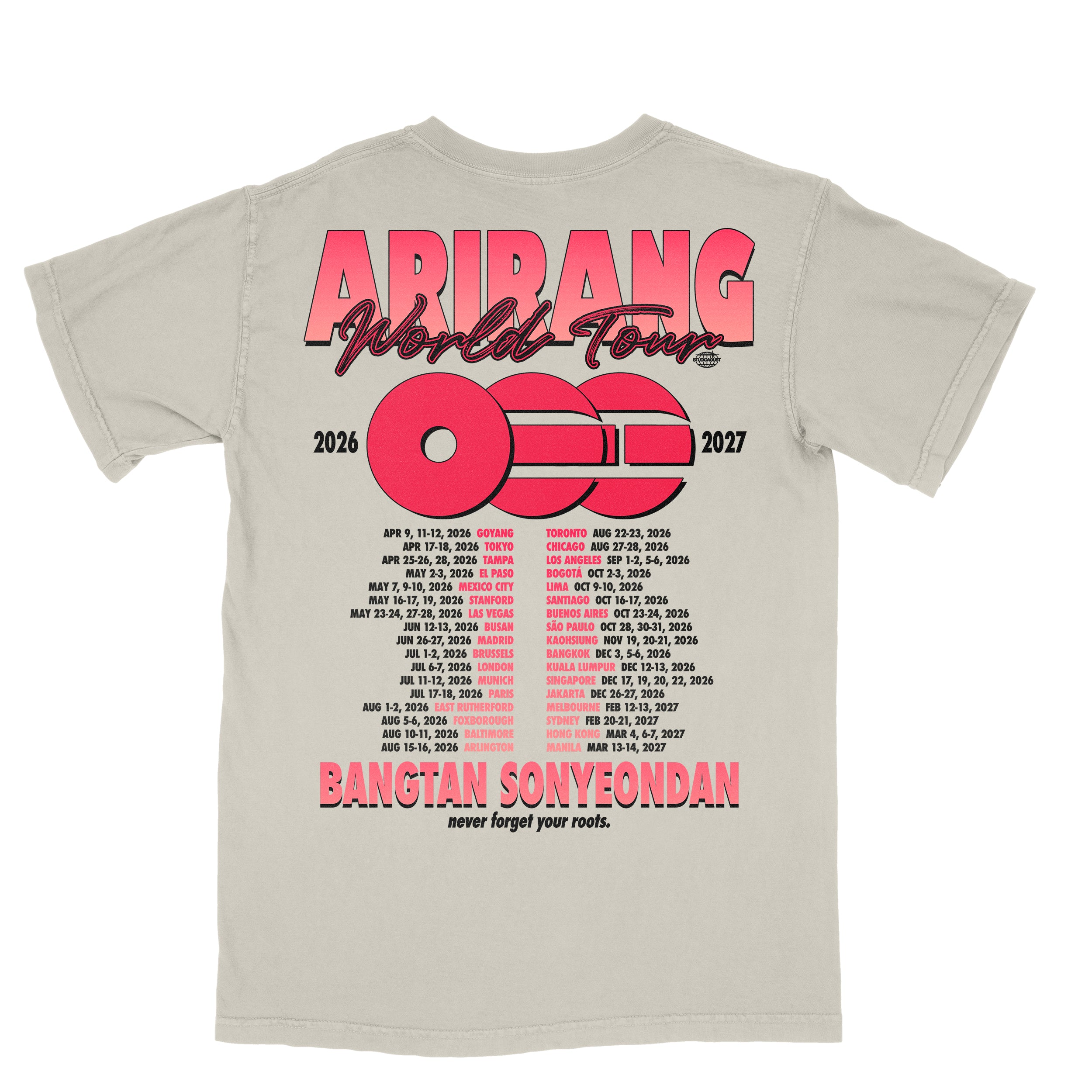 PRE-ORDER] ARIRANG TOUR CHAMPION TEE – STUDIOAGUST