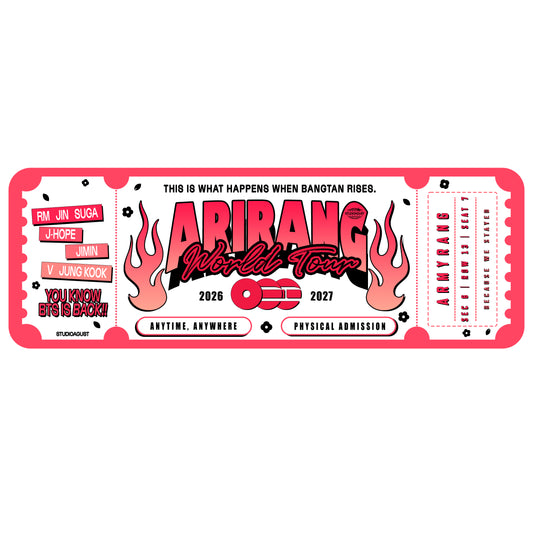 ARIRANG SOUVENIR TICKETS (Default, No Customization)