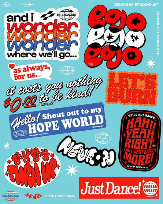 HOPE ON TOUR STICKERS