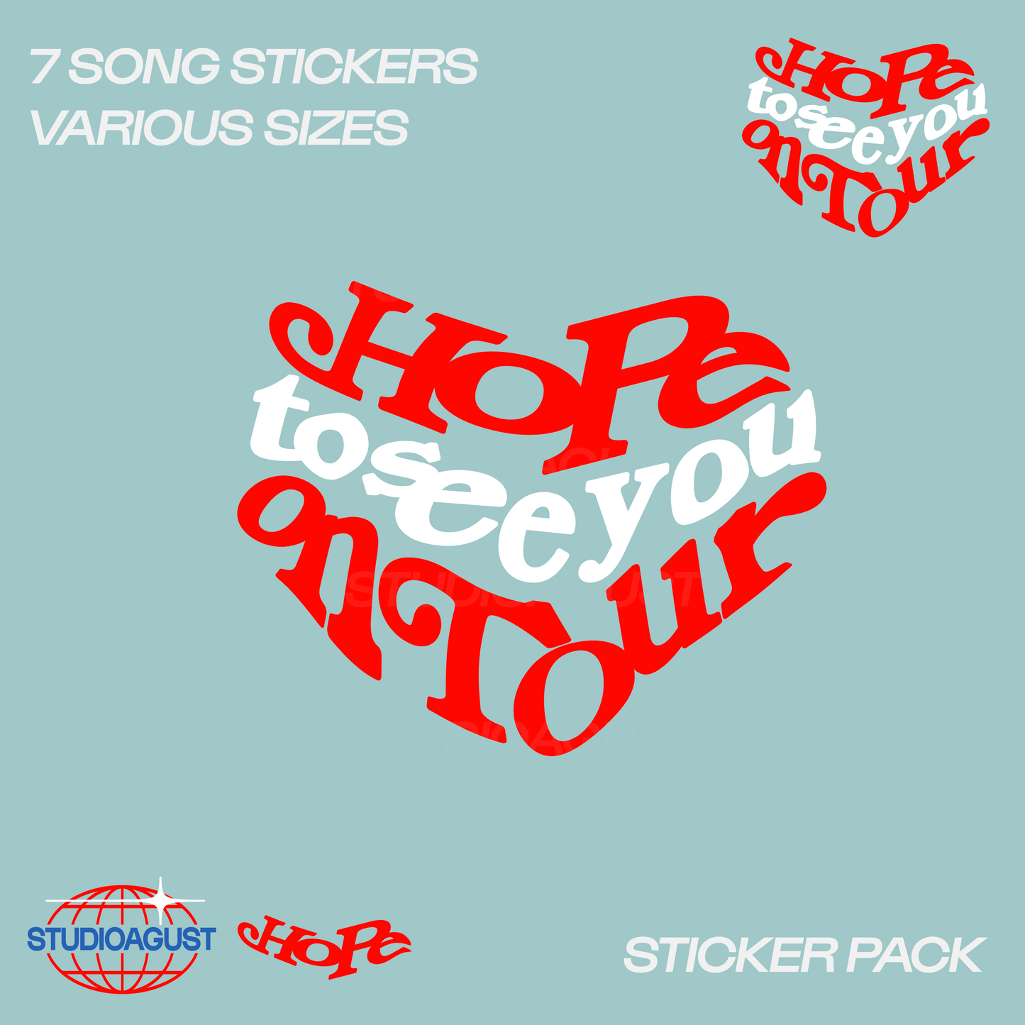 HOPE ON TOUR STICKER PACK