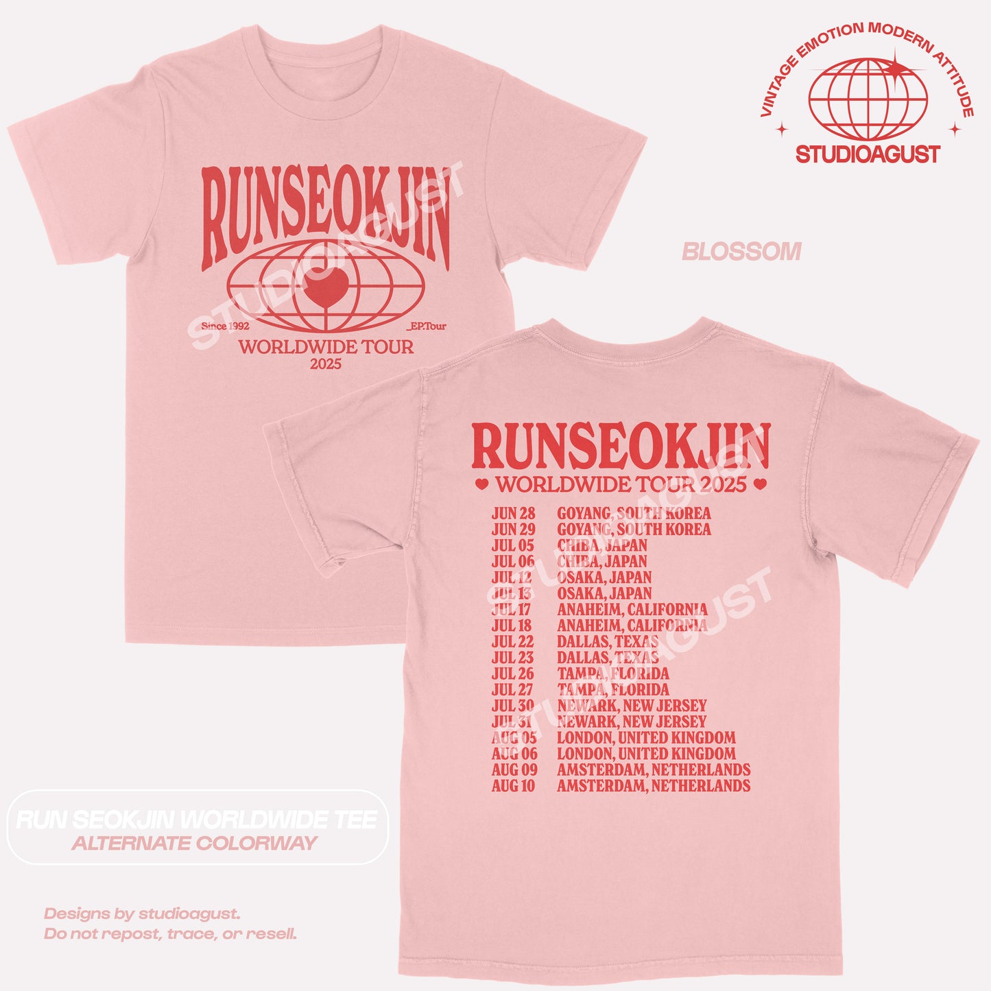 RUNSEOKJIN WORLDWIDE TEE