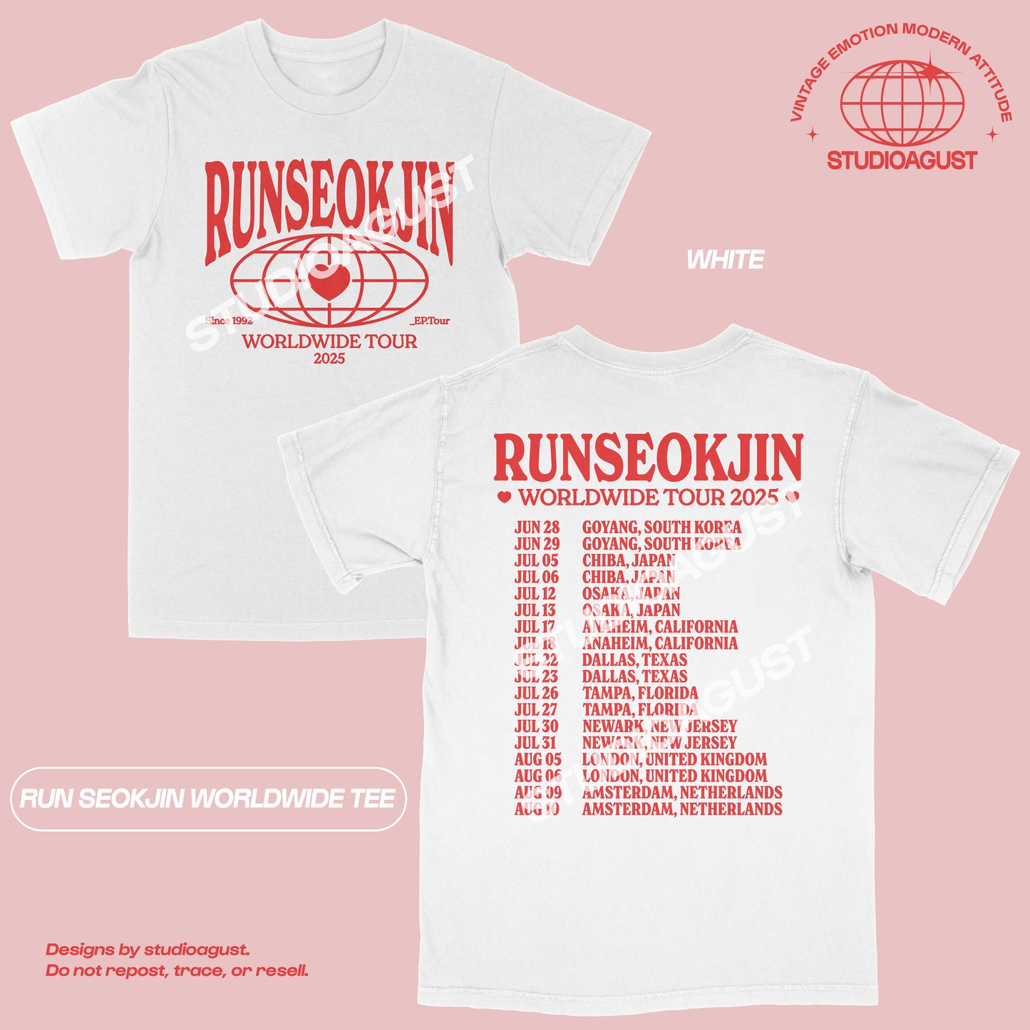 RUNSEOKJIN WORLDWIDE TEE